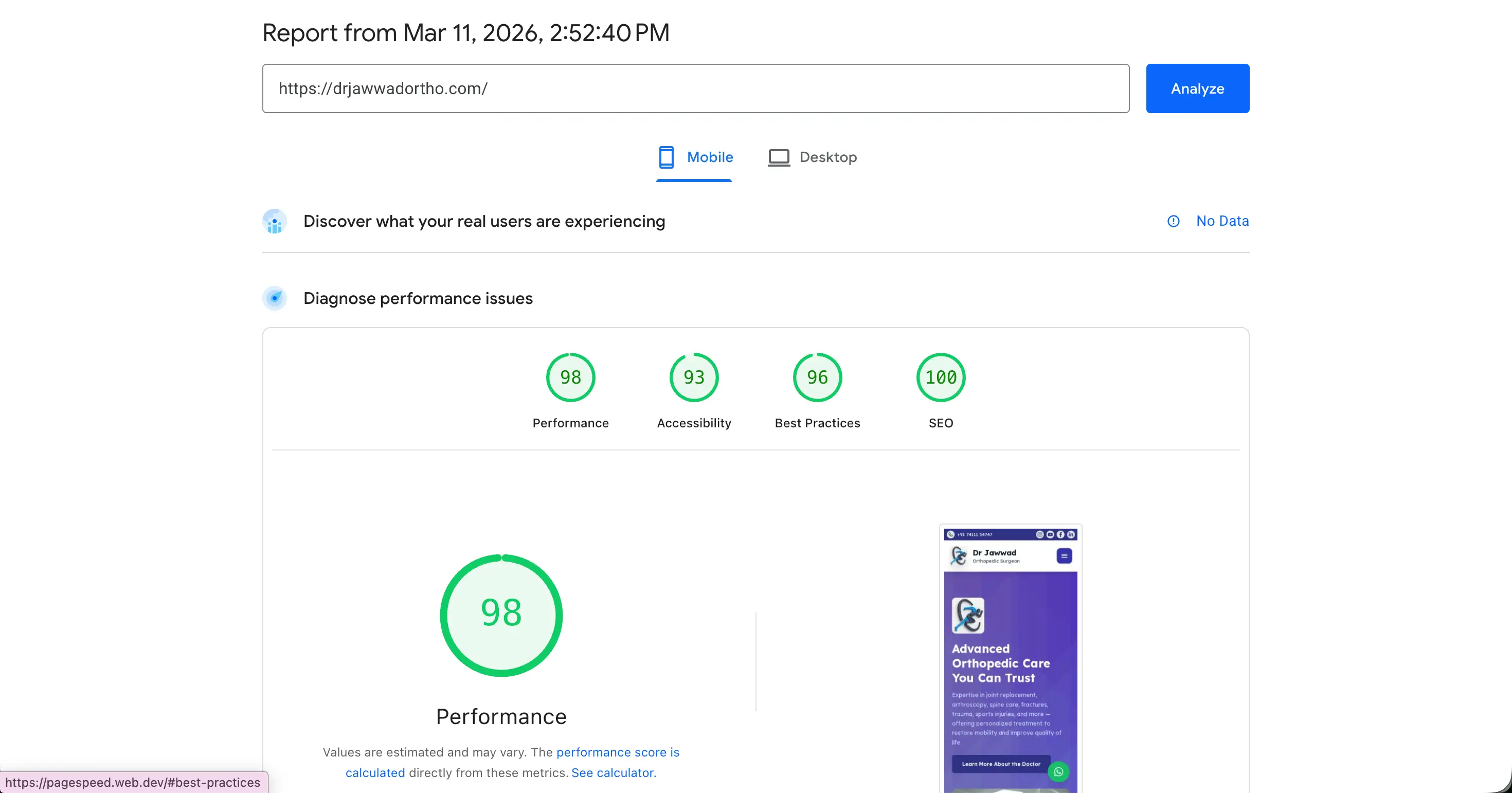 Google PageSpeed Optimization